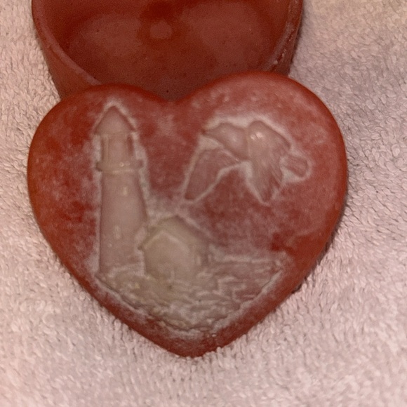 Light pink trick box with bleed clay material soapstone jewelry box - Picture 3 of 4